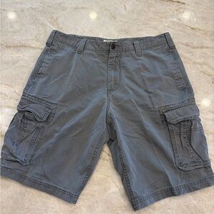 MEN'S SALE GAP Khaki Cargo Shorts Gray Utility Pocket Shorts Size 34